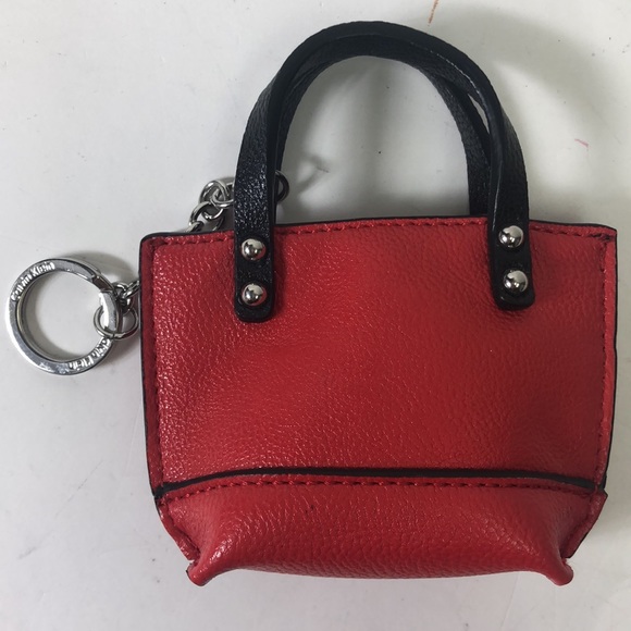 Calvin Klein Key Holder Red Pouch New - Picture 7 of 8